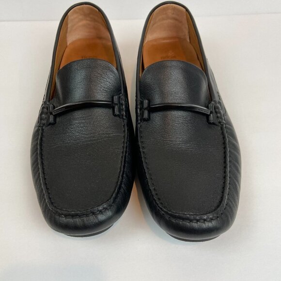Hugo Boss Black Moccasins Driver  Loafers Soft Leather Sz 10 Like NEW main image 6
